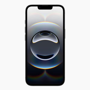 Refurbished iPhone 16e 128GB svart - framsida