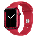 Apple-Watch-Series-7-45mm-Rood-Aluminium-Rood-Sportband