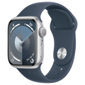 Apple-Watch-Series-9-41mm-Zilver-Aluminium-Blauw-Sportband