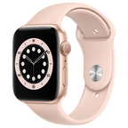 Apple-Watch-Series-6-44mm-Goud-Aluminium-Roze-Sportband