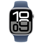 Apple Watch Series 10 46mm - Zilver Aluminium Blauw Sportband