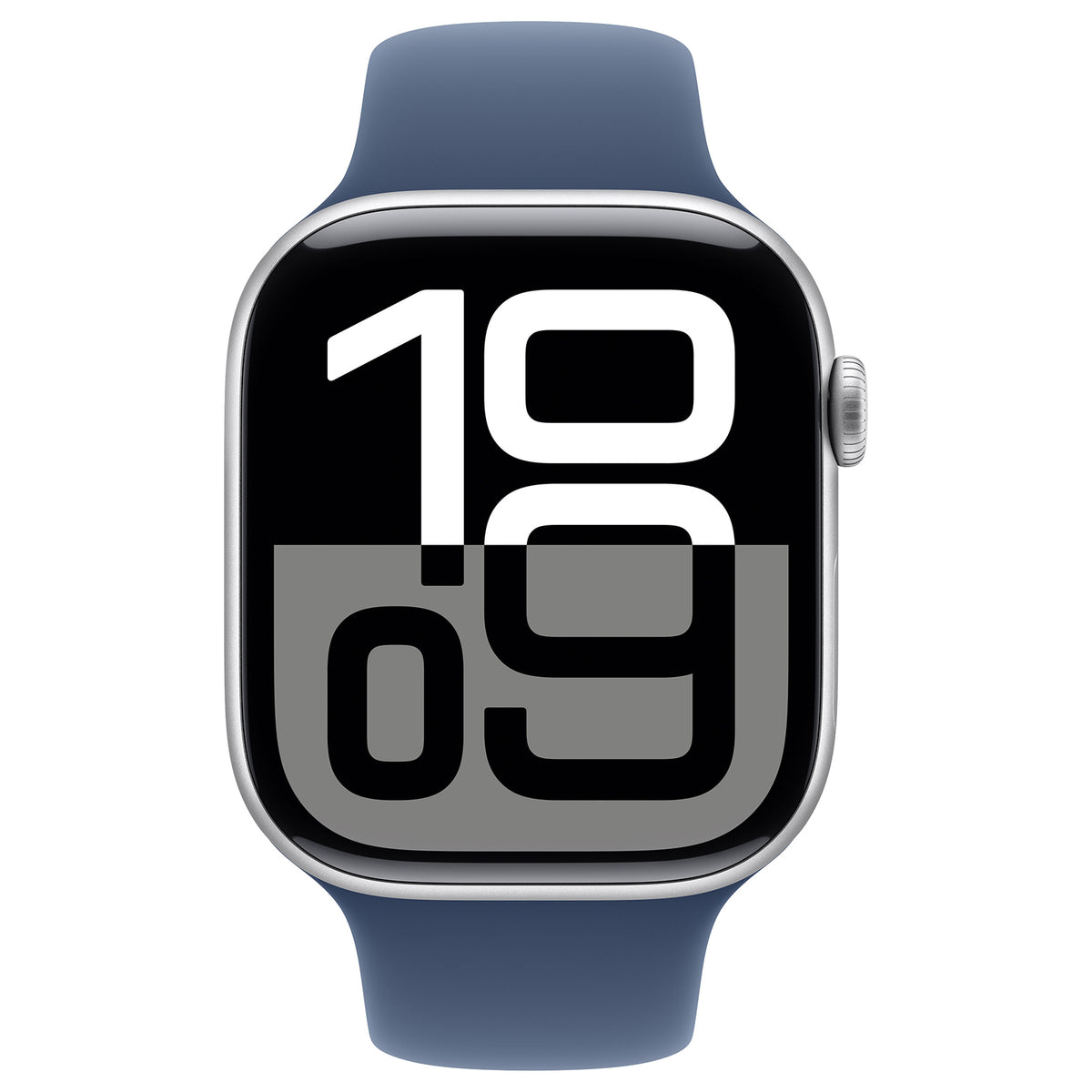 Apple Watch Series 10 46mm - Zilver Aluminium Blauw Sportband