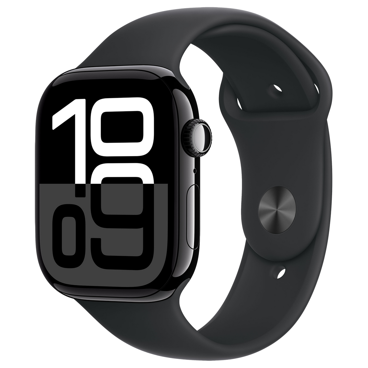 Apple Watch Series 10 46mm - Zwart Aluminium Zwart Sportband