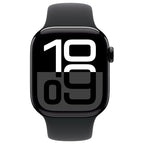 Apple Watch Series 10 42mm - Zwart Aluminium Zwart Sportband