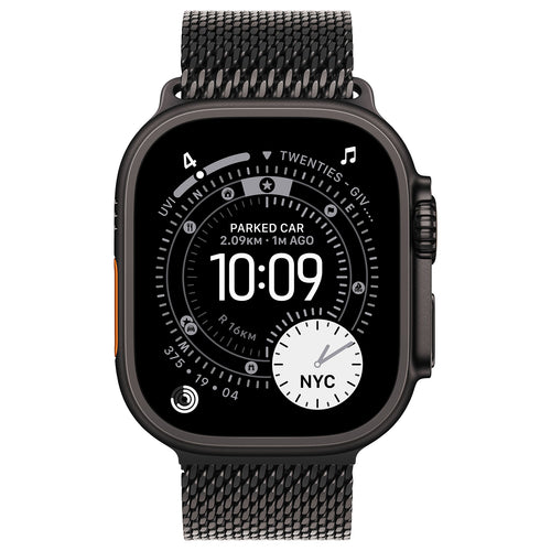 Apple Watch Ultra 3 5G Zwart - Milanees band Zwart