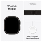Apple Watch Ultra 3 5G Zwart - Trail band Zwart
