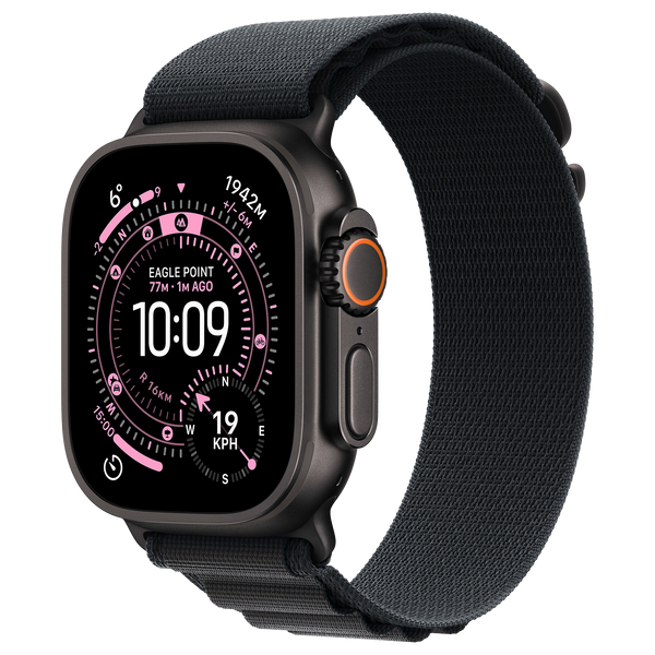 Apple Watch Ultra 3 5G Zwart - Alpine band Zwart