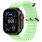 Apple Watch Ultra 3 5G Zwart - Ocean band Neongroen