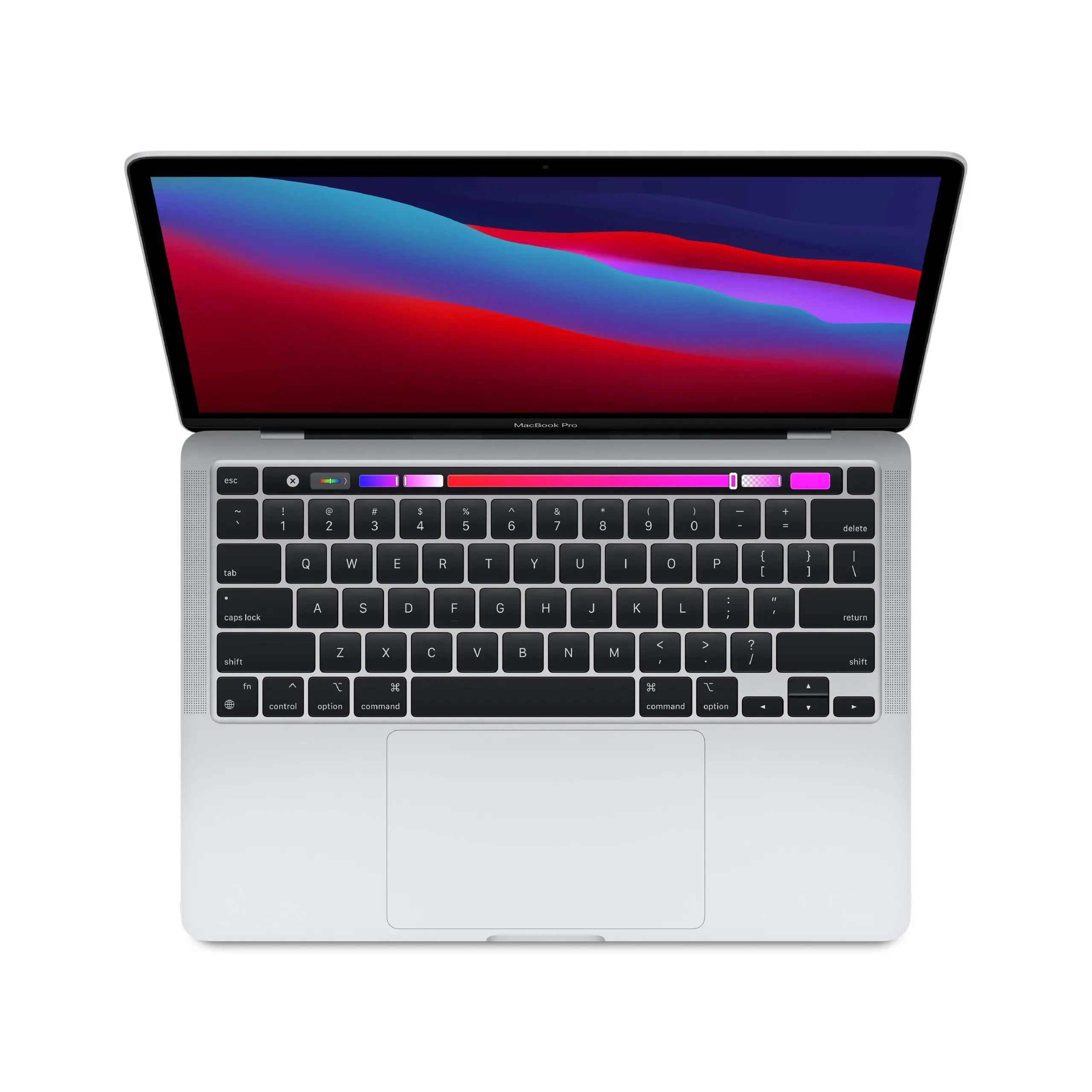refurbished MacBook Pro 13 inch Touchbar M1 8 GB / 256 GB Silver (QWERTZ/TYSK) silver