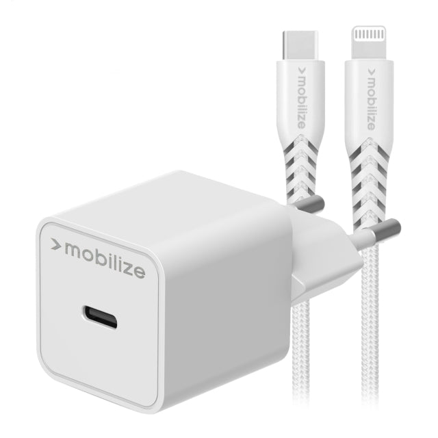 Refurbished USB-C 20W charger med PD & MFi Lightning Cable 1.2m - bild 1