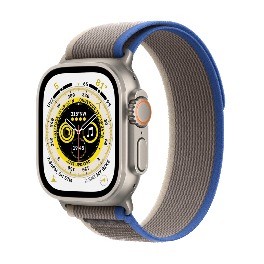 Refurbished Apple Watch Ultra 49 mm Trail-band blå