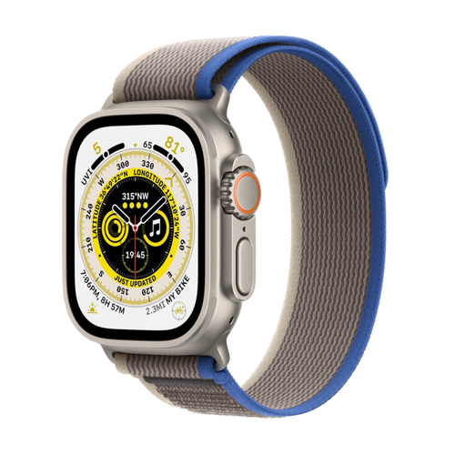 Refurbished Apple Watch Ultra 49 mm Trail-band blå