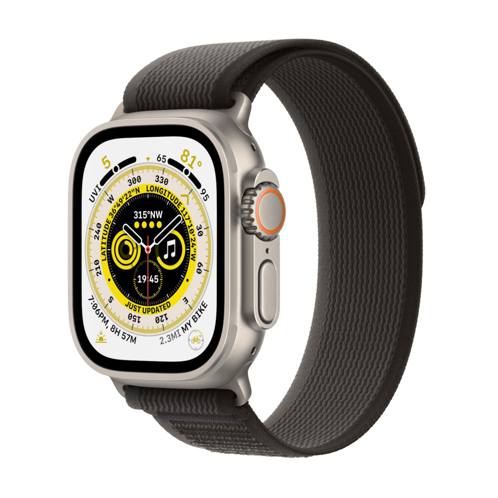 Refurbished Apple Watch Ultra 49 mm Trail-band svart