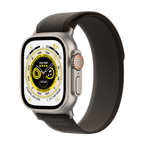 Refurbished Apple Watch Ultra 49 mm Trail-band svart