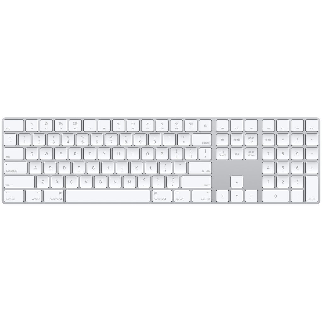 Refurbished Apple Magic Keyboard numeriskt (QWERTZ) silver - bild 1