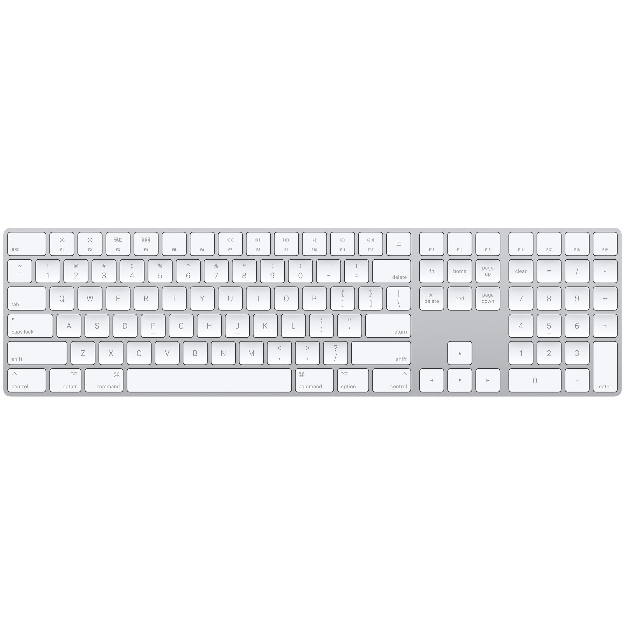 Refurbished Apple Magic Keyboard numeriskt (QWERTZ) silver - bild 1