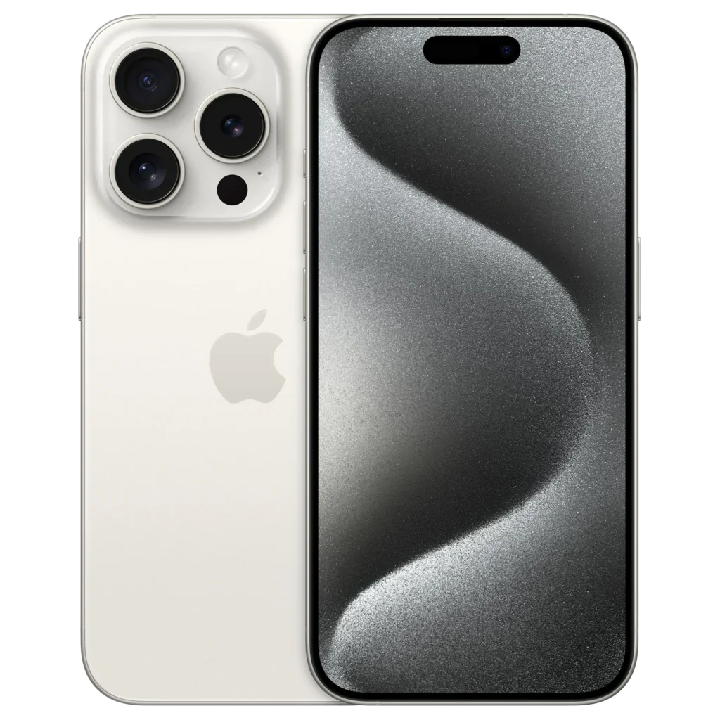 refurbished iPhone 15 Pro 1tb Titanium vit - bild 3