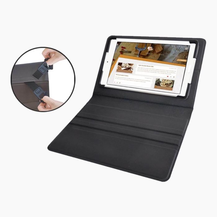 refurbished universellt iPad-fodral 9-11 inch svart - framsida