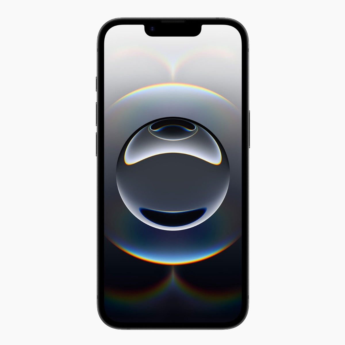 Refurbished iPhone 16e 128GB svart - framsida