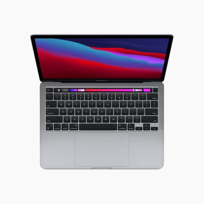 refurbished MacBook Pro Touchbar 13 inch i7 2.3 32 GB / 512 GB space grey - framsida - foto 2