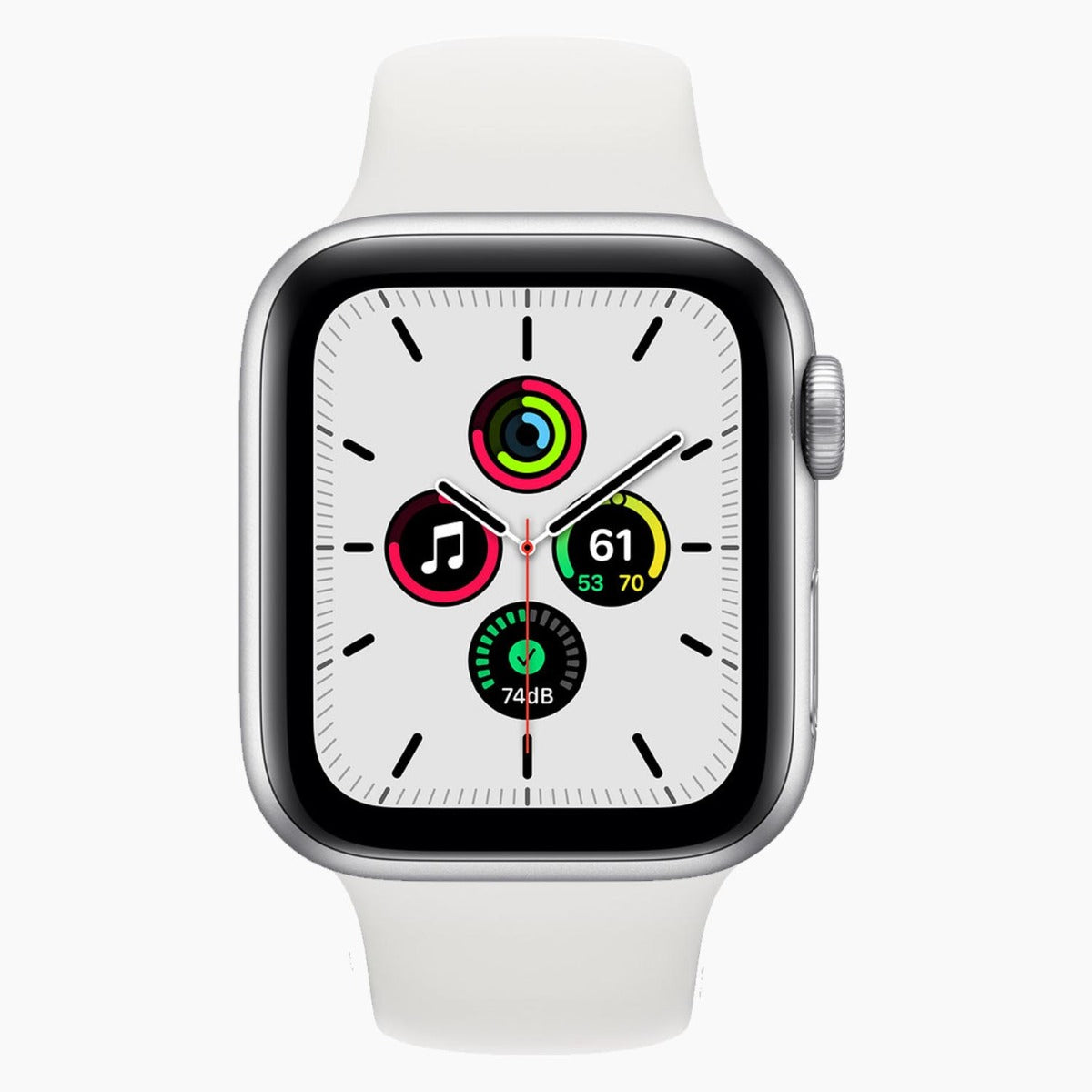 refurbished Apple Watch SE 2020 GPS 44 mm silver - framsida