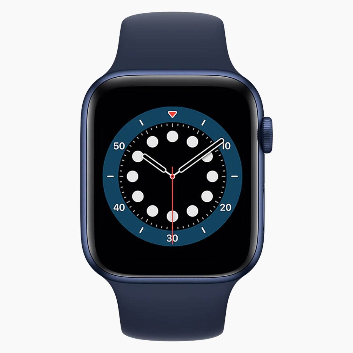 refurbished Apple Watch Series 6 44mm blå - framsida