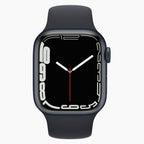 refurbished Apple Watch Series 7 41 mm svart - framsida