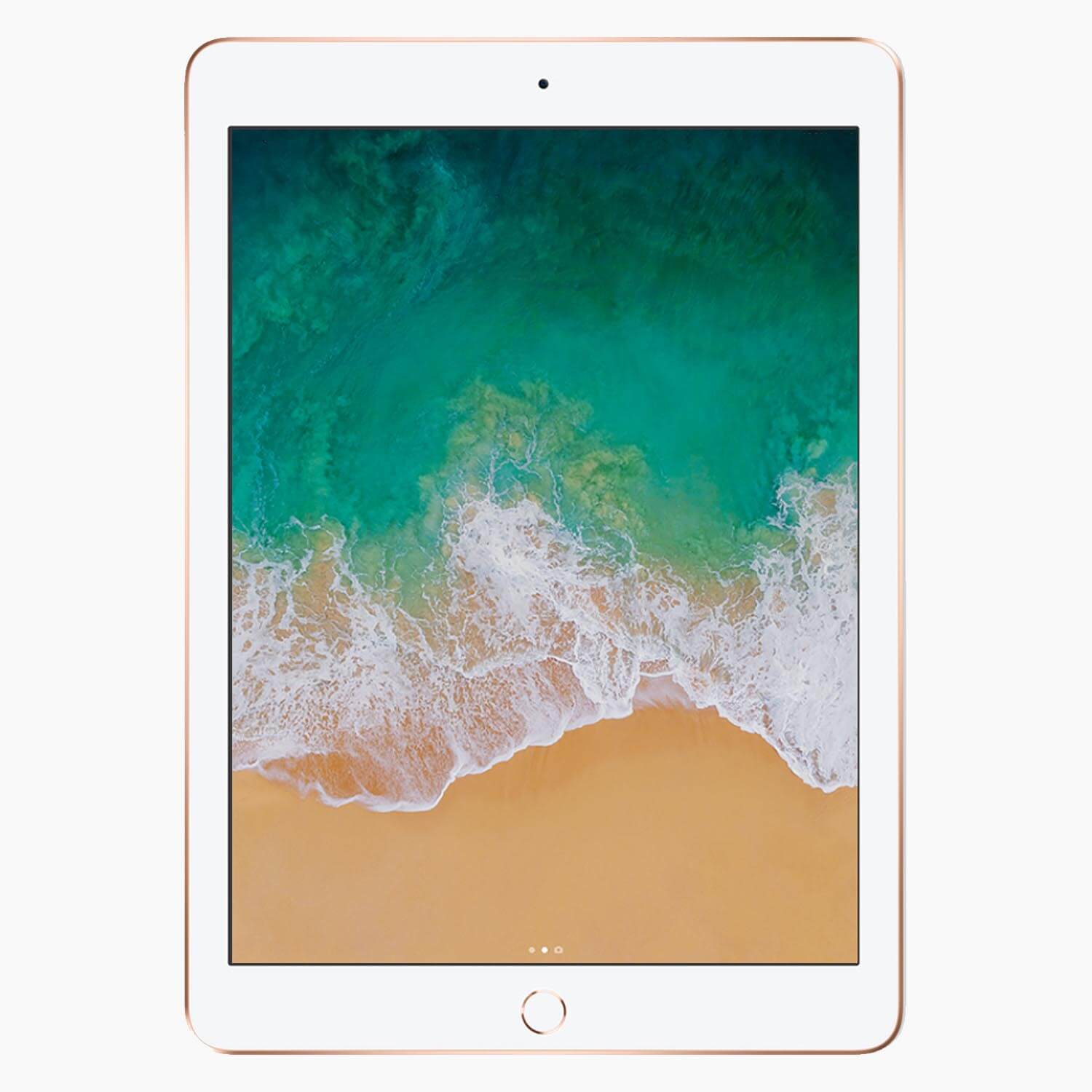 Refurbished iPad 2018 32 GB 4G guld - framsida