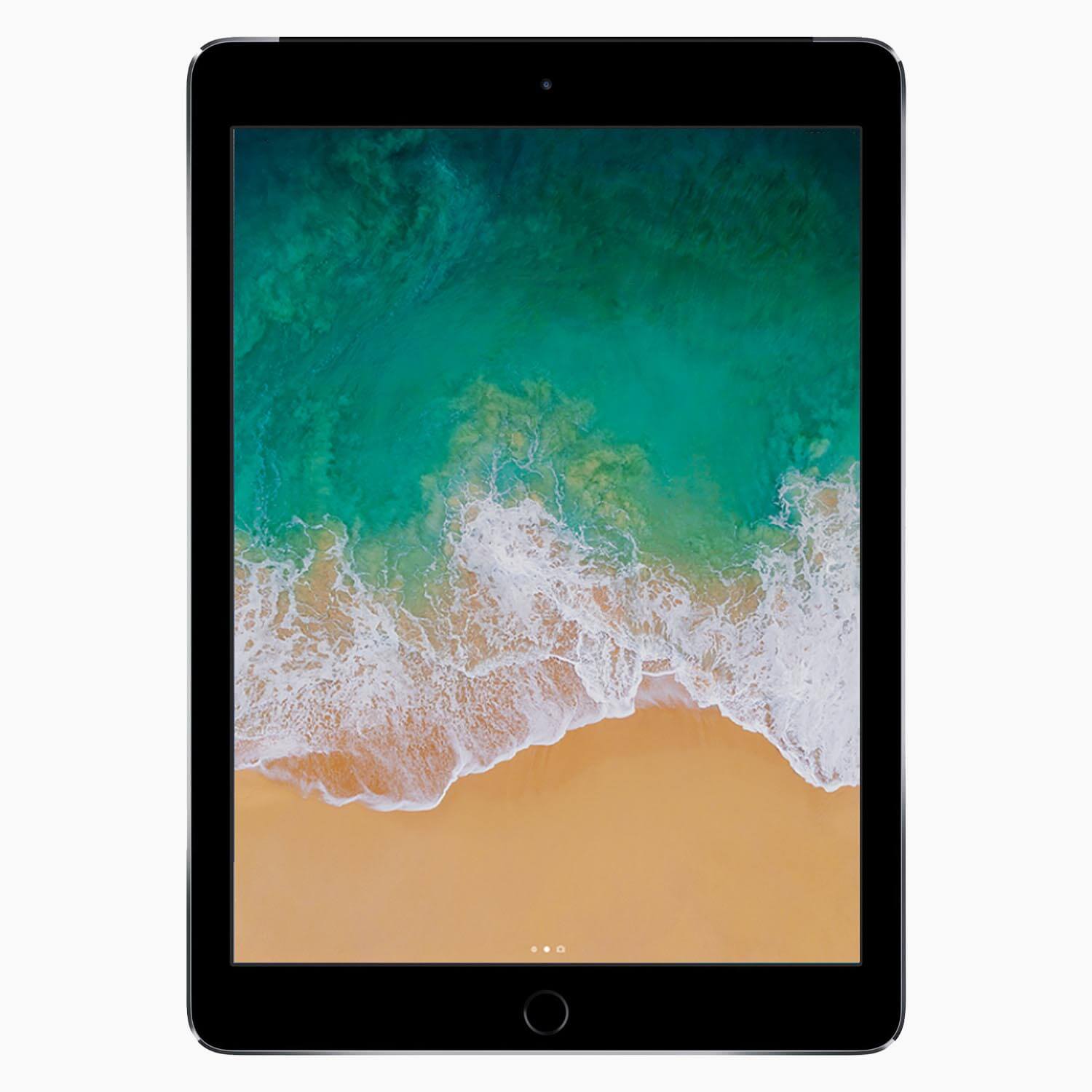 refurbished iPad 2018 128 GB rymdgrå - framsida