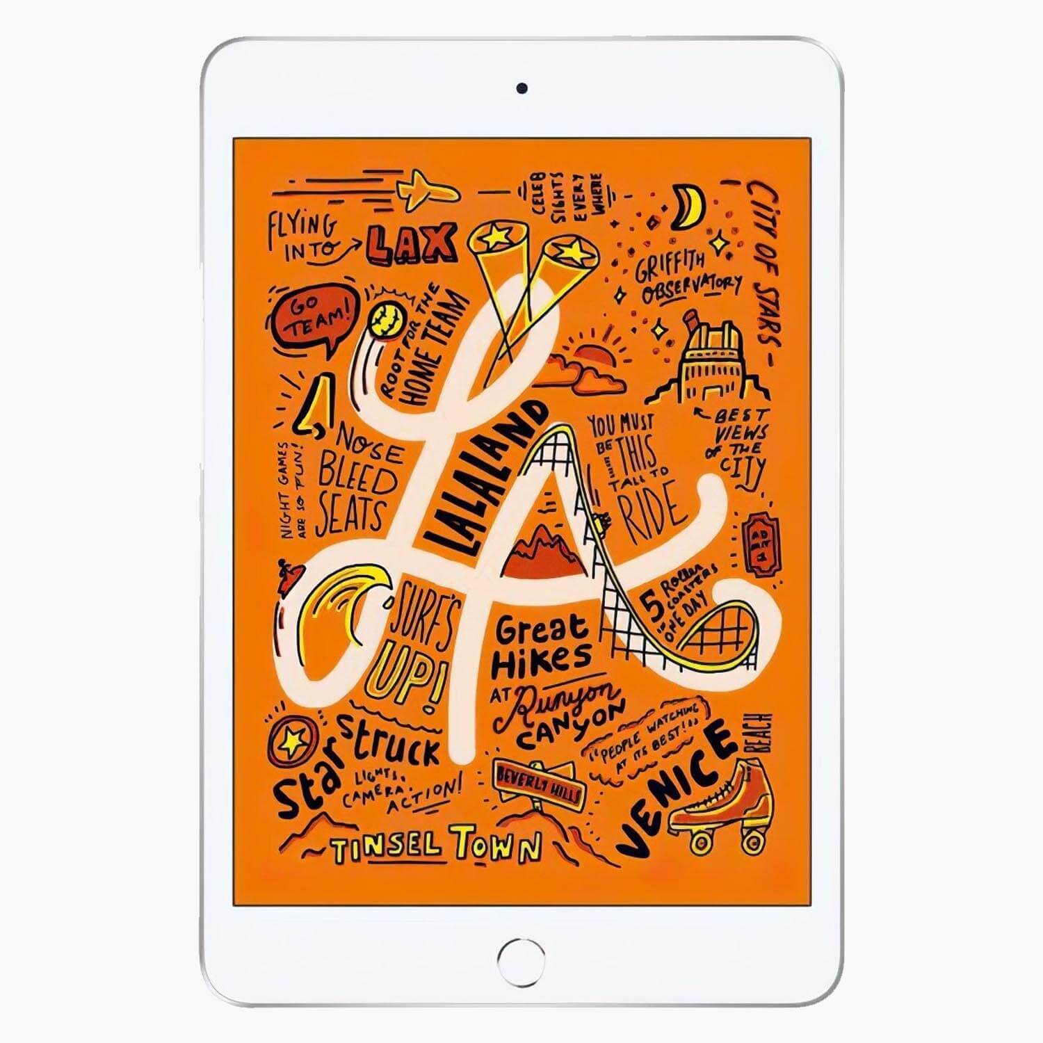 refurbished iPad Mini 5 64 GB 4G silver - framsida