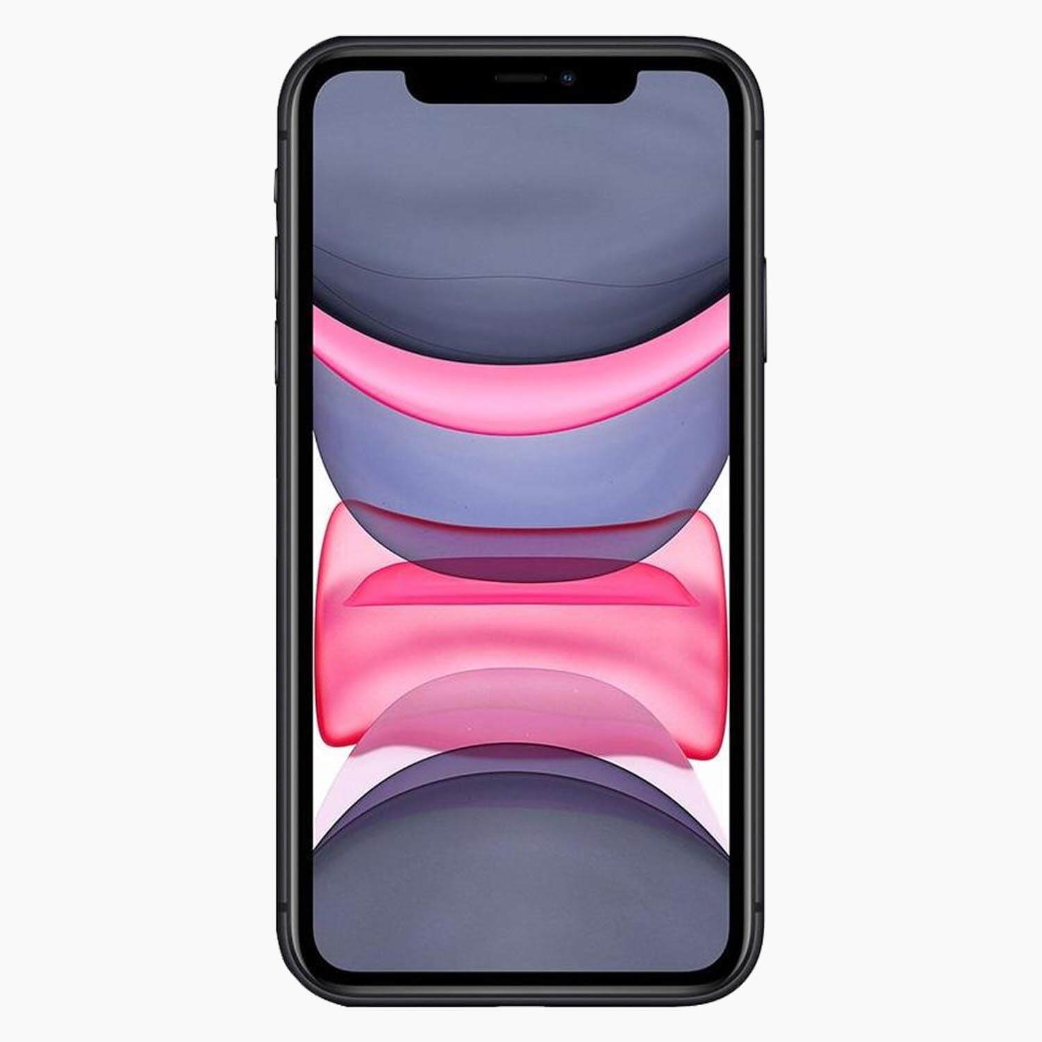 Refurbished iPhone 11 64 GB svart - framsida