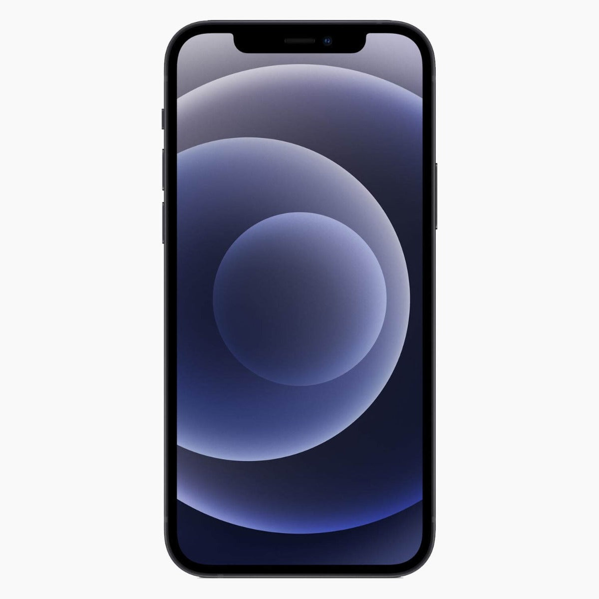 Refurbished iPhone 12 64 GB svart - framsida