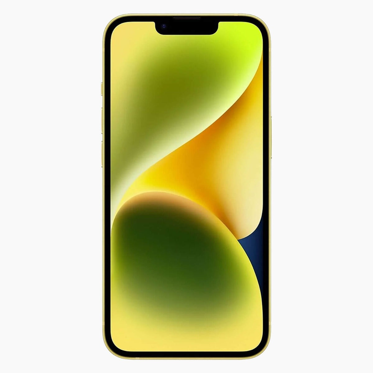 Refurbished iPhone 14 128 GB gul - framsida