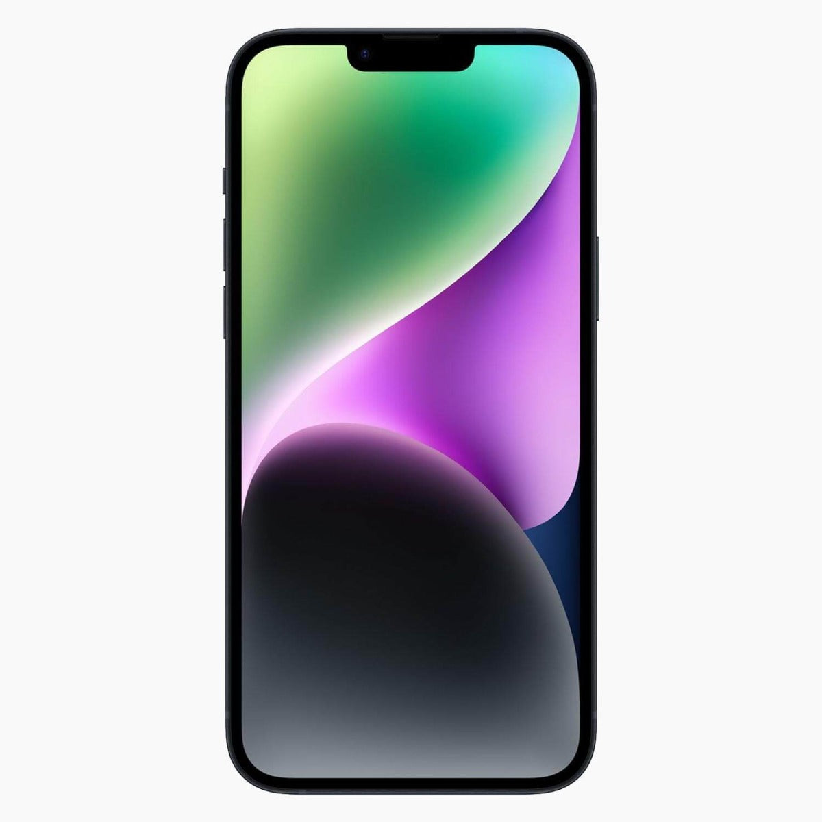 Refurbished iPhone 14 128 GB svart - framsida