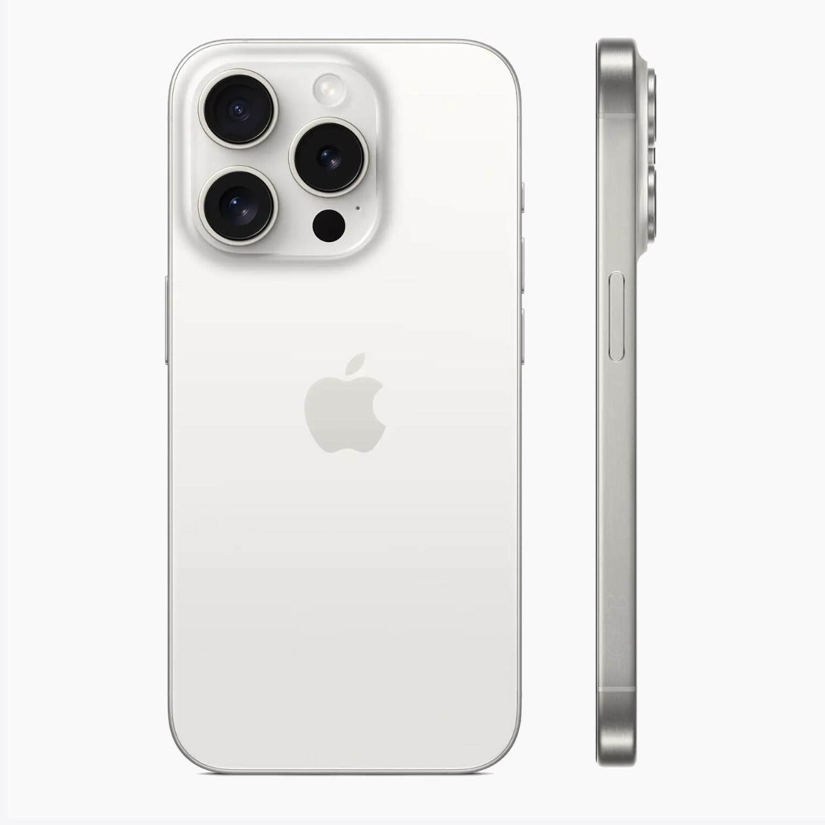 Refurbished iPhone 15 Pro Max 1tb Titanium vit - sida