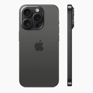 Refurbished iPhone 15 Pro 128 GB Titanium svart - sida
