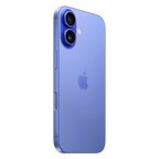 Refurbished iPhone 16 128 GB blå - baksida