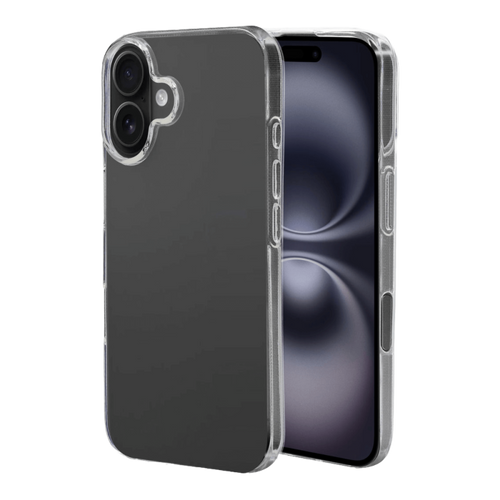 refurbished genomskinligt skal iPhone 16