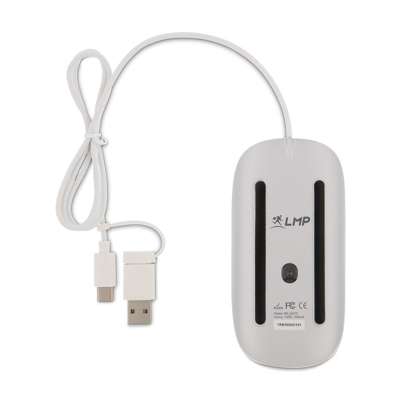 refurbished LMP Easy stilren kabelmus 2-i-1 USB-C & USB-A - Vit